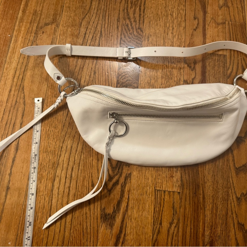 Rebecca Minkoff White Leather Belt Bag Crossbody - Picture 4 of 12